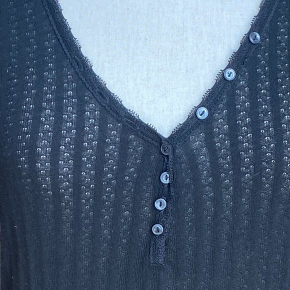 Denim & Supply Y2K Ralph Lauren Henley Top Lace Whimisgoth Fairy Grunge FItted-L - Picture 4 of 14